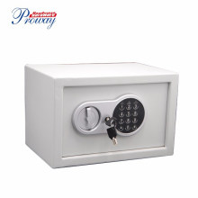 Digital Safe with Keypad Wall-Anchoring Lock Box with Induction Light Steel Construction Small Safe for Home, Hotel or Office to Protect Money, Jewelry